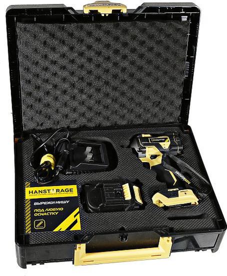 Гайковерт Hanskonner HCD20420BLC (с 1-им АКБ, кейс)- фото4