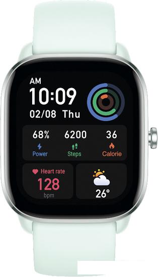 Умные часы Amazfit GTS 4 Mini (мятно-голубой)- фото3