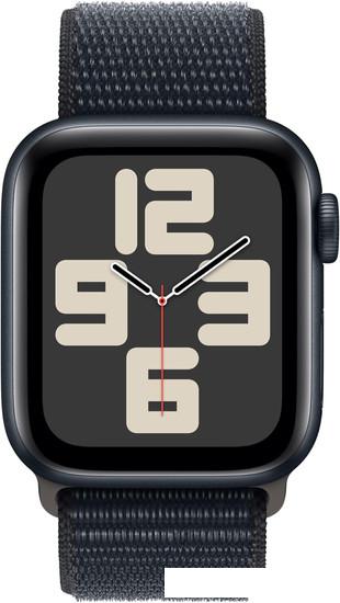 Умные часы Apple Watch SE 2 40 мм (алюминиевый корпус, темная ночь/темная ночь, нейлоновый ремешок)- фото2
