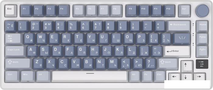 Клавиатура Royal Kludge RK-M75 RGB Ocean Blue (RK Brown)- фото2