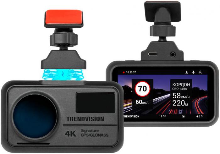Видеорегистратор-GPS информатор (2в1) TrendVision TDR-725 Real 4K- фото2