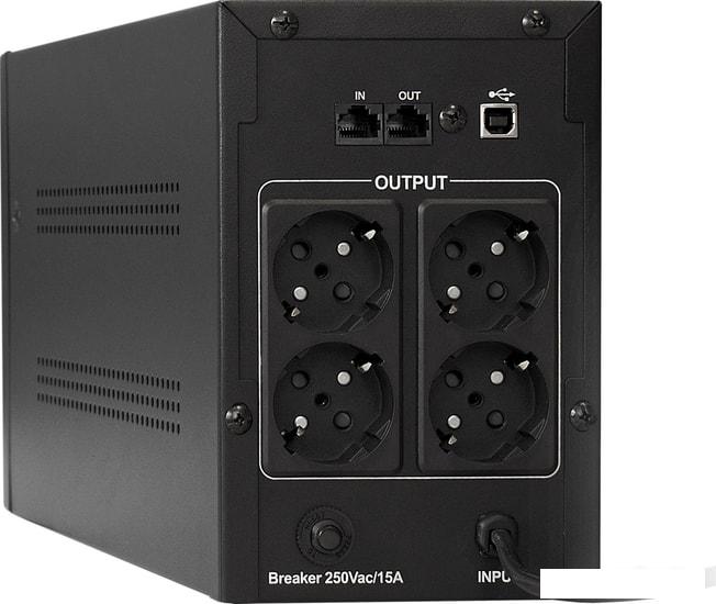 Источник бесперебойного питания ExeGate SpecialPro UNB-2200.LED.AVR.EURO.RJ.USB- фото2