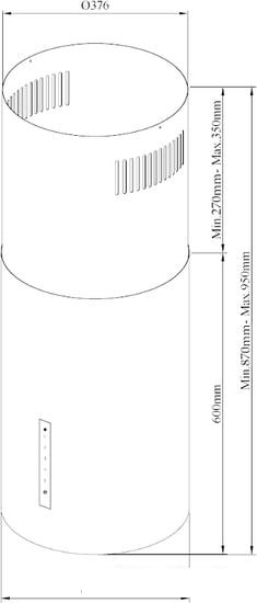 Кухонная вытяжка Korting Cylinder KHA 39970 N- фото4