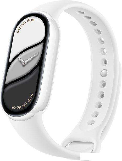 Фитнес-браслет Xiaomi Smart Band 10 M2459B1 (белая керамика, с белым силиконовым ремешком, международная версия)
