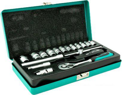 Набор трещотка с головками Stels 13573 (18 предметов)- фото