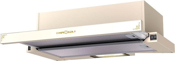 Кухонная вытяжка Krona Kamilla 600 Retro (слоновая кость)- фото