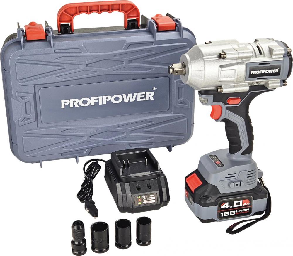 Гайковерт Profipower T-900N (с 1-им АКБ, кейс)- фото