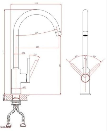 Смеситель A-Five A5-0624- фото2