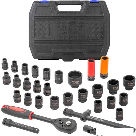 Набор трещотка с головками FORSAGE F-4323-5MPB (32 предмета)- фото