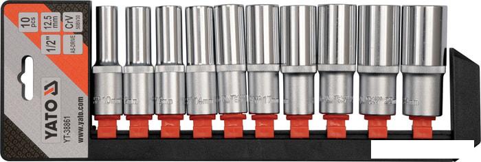 Набор торцевых головок Yato YT-38861 (10 предметов)