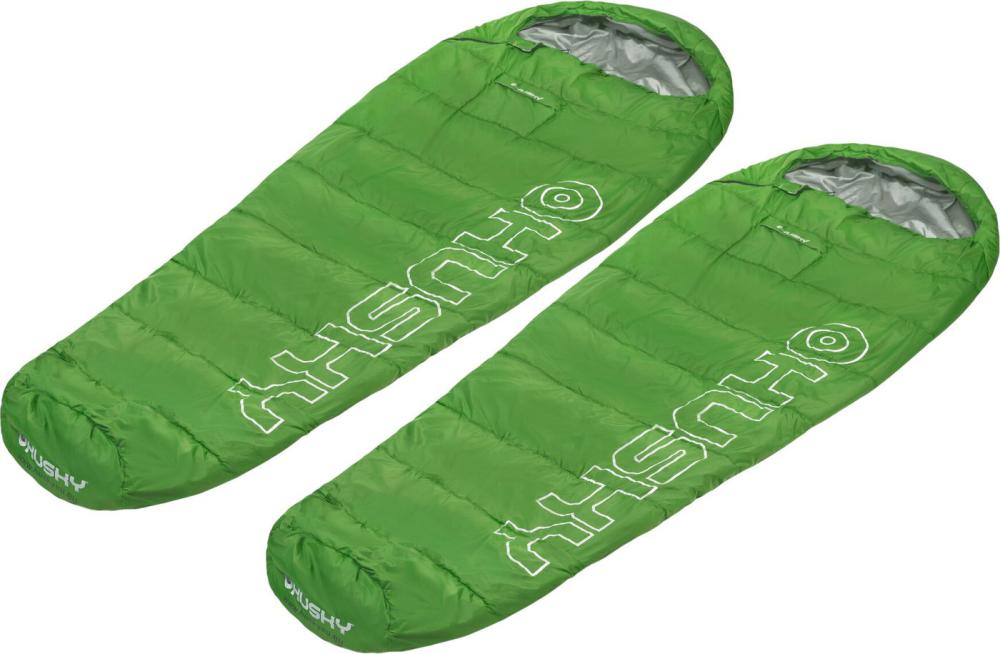 Спальный мешок Sundays Husky ZC-SB101 (2 шт, зеленый/темно-синий)