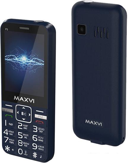 Мобильный телефон Maxvi P3 (синий)- фото4