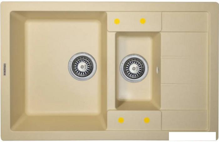 Кухонная мойка Ecoshtein Rechteck 781.5 (шампань)- фото