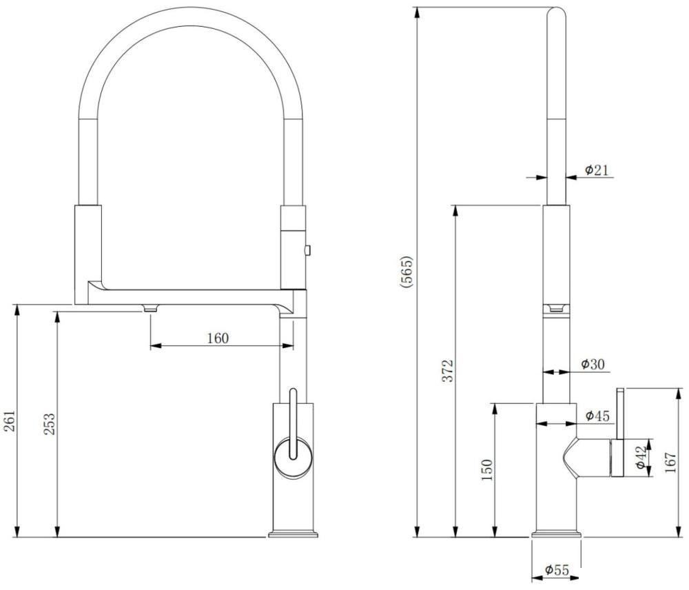 Смеситель Paulmark Tornado TO213402-BC (медный/брашированная медь)- фото4