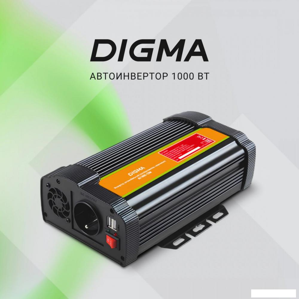 Автомобильный инвертор Digma AI1000-12W- фото2