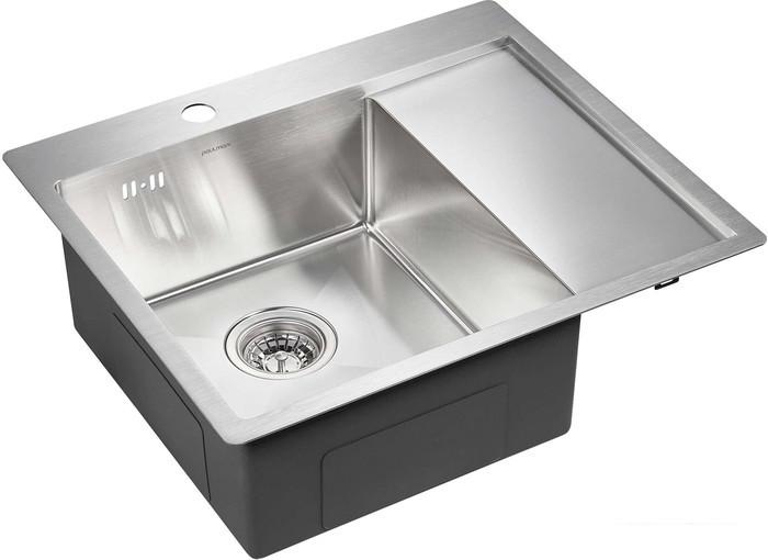 Кухонная мойка Paulmark PM225951-BSL- фото2