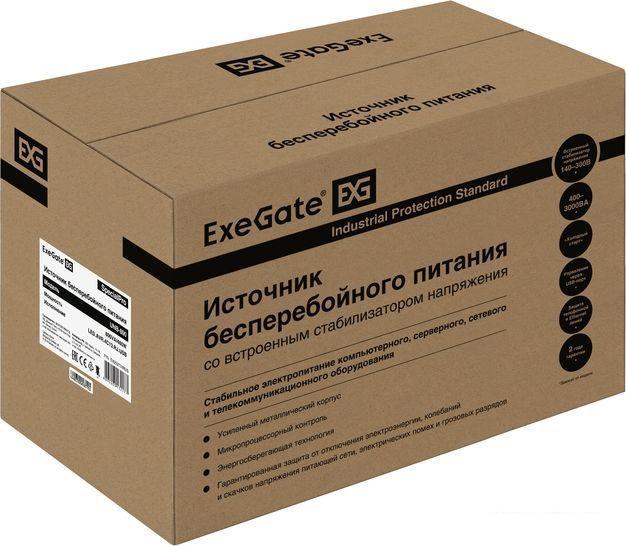 Источник бесперебойного питания ExeGate SpecialPro UNB-800.LED.AVR.4C13.RJ.USB EX292774RUS- фото4