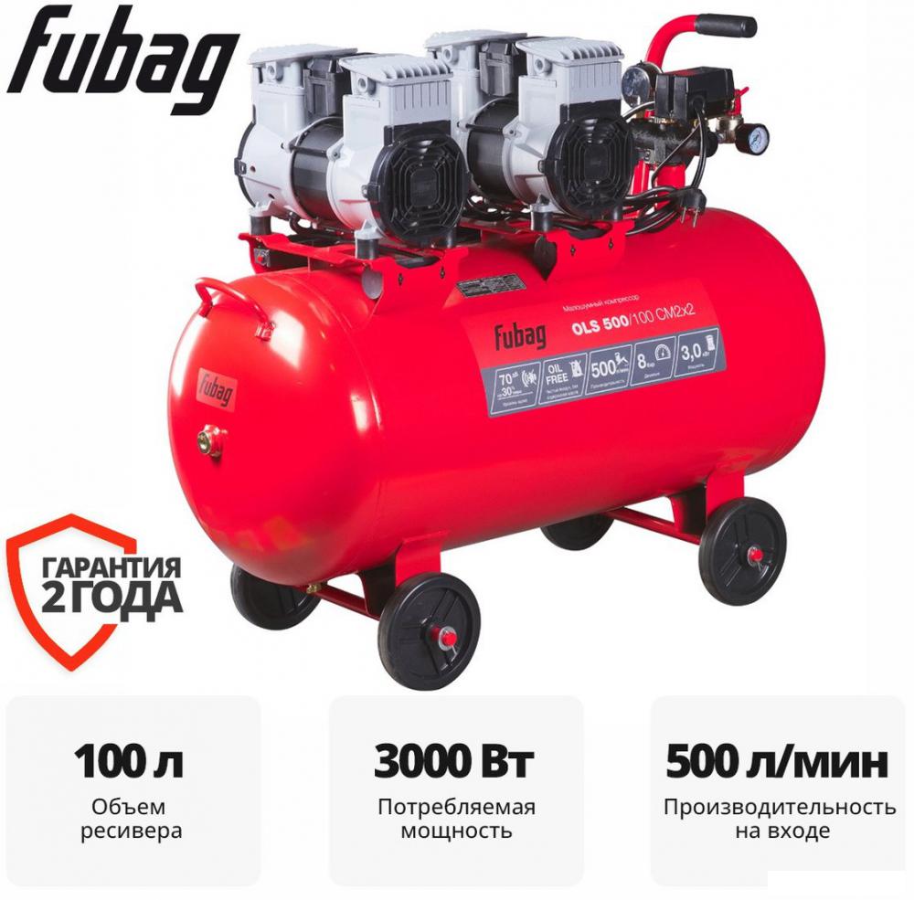Компрессор Fubag OLS 500/100 CM2х2 646075- фото