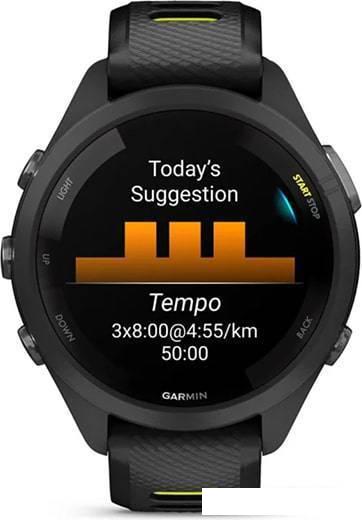Умные часы Garmin Forerunner 265S 42 мм (черный/желтый)- фото4