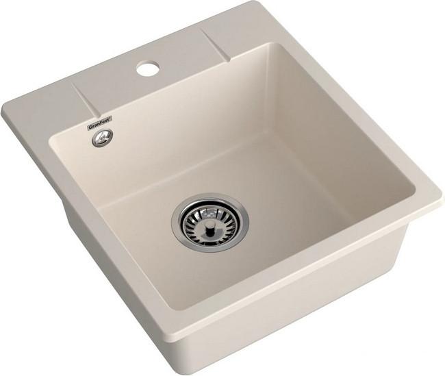 Кухонная мойка GranFest QUARZ GF-UR-245 (белый)- фото2