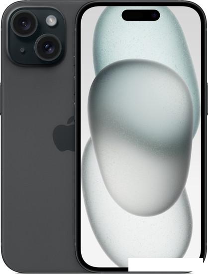 Смартфон Apple iPhone 15 256GB (черный)- фото