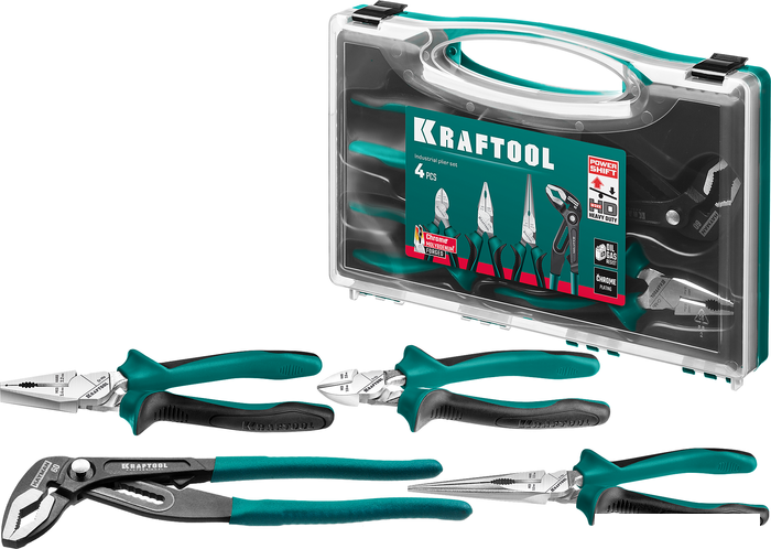 Набор пассатижей KRAFTOOL 22012 (4 предмета)- фото