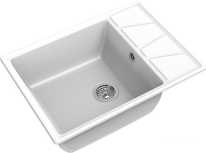 Кухонная мойка GranFest GF-V-680L (иней)- фото