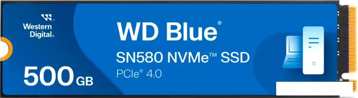 SSD WD Blue SN580 500GB WDS500G3B0E- фото