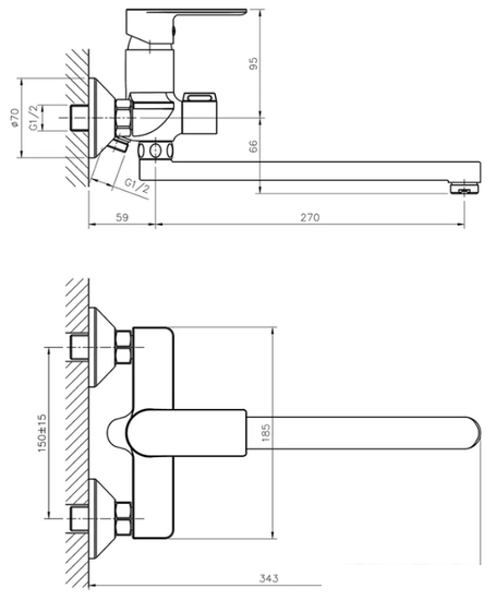 Смеситель Haiba HB22505-8- фото3