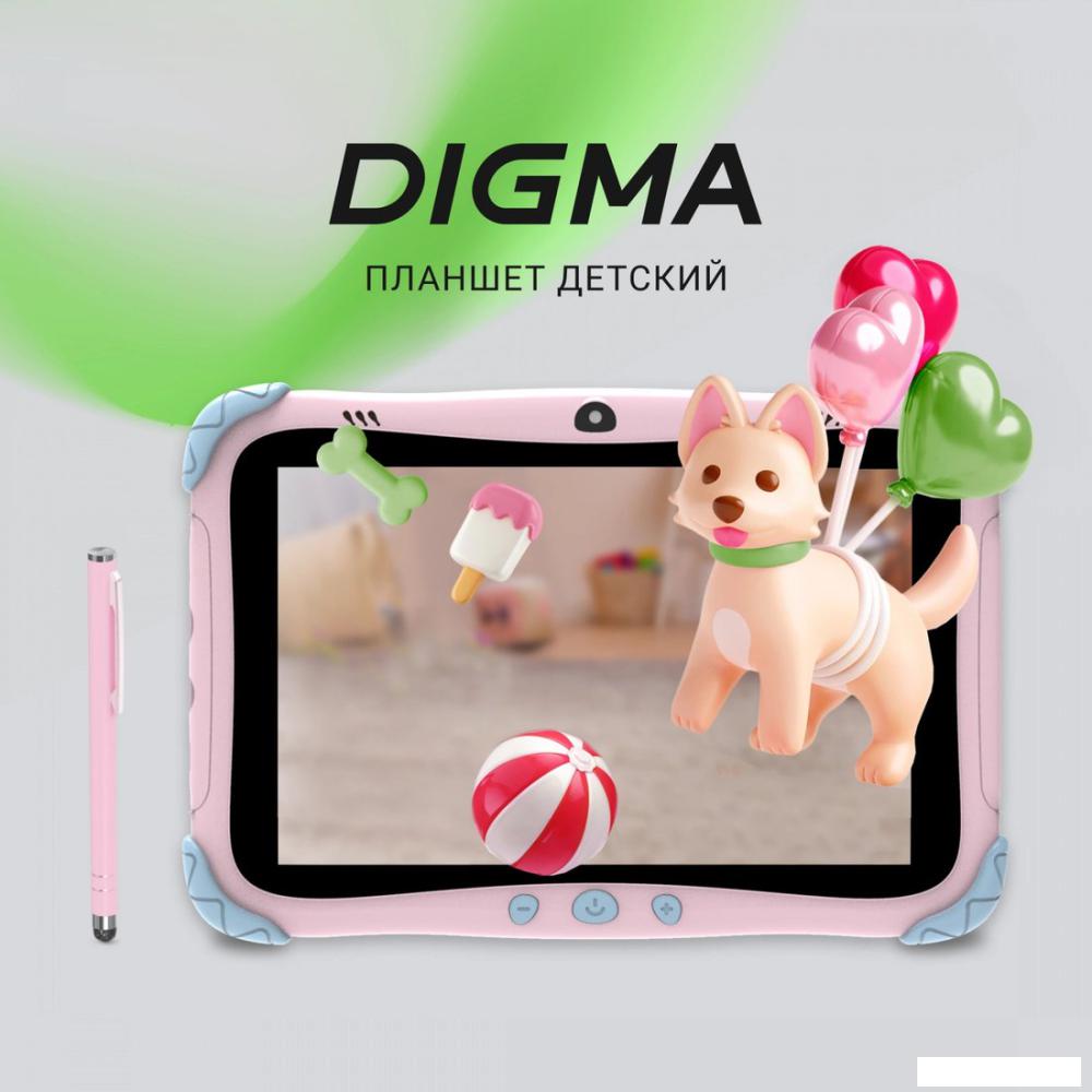Детский планшет Digma Kids A8 2GB/32GB (розовый)- фото2