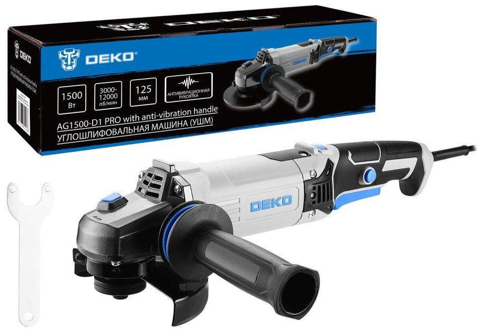 Угловая шлифмашина Deko AG1500-D1 Pro 083-1028- фото