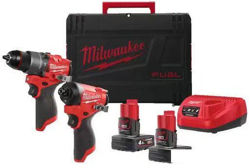 Milwaukee M12FPP2A2-402X 4933480587 (шуруповерт, винтоверт, 2 АКБ, кейс)
