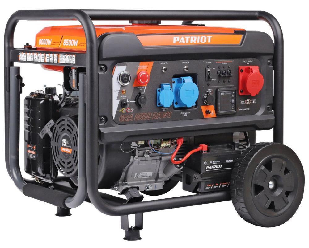 Бензиновый генератор Patriot GRA 8500 DAWS- фото