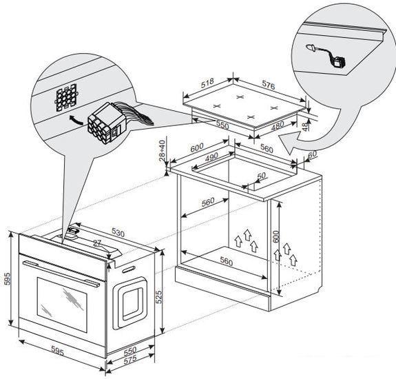 Электрический духовой шкаф Hansa BOES68460- фото2
