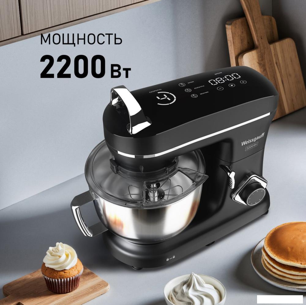 Планетарный миксер Weissgauff WSM 226 PDB Touch Screen Pro- фото3