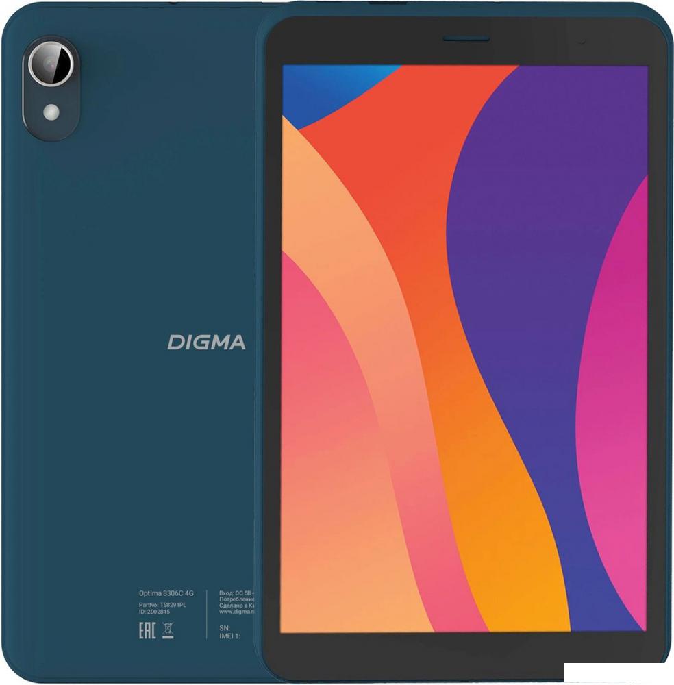 Планшет Digma Optima 8306C 4G 4GB/64GB (синий)- фото