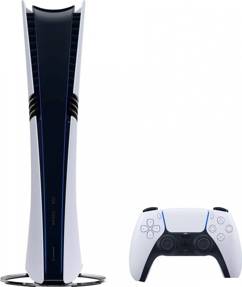Игровая приставка Sony PlayStation 5 Pro (2 геймпада, белый/звездный синий)- фото2