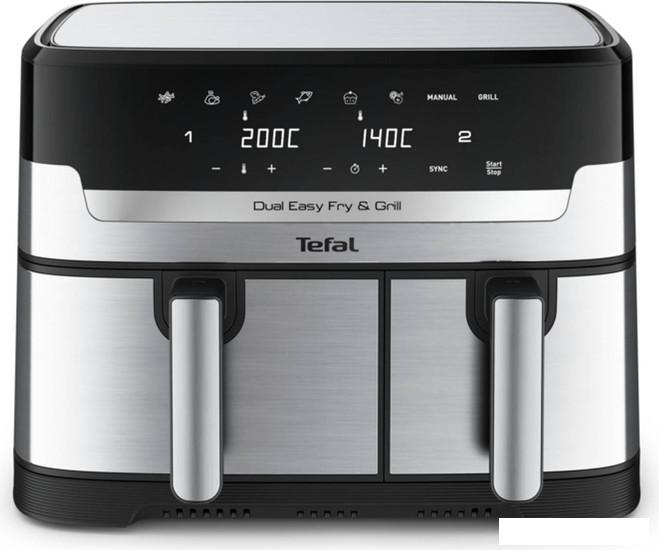 Аэрофритюрница Tefal Dual Easy Fry & Grill EY905D- фото