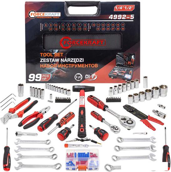 Набор домашнего мастера ForceKraft FK-4992-5 (99 предметов)- фото4