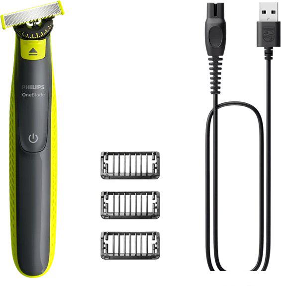 Триммер для бороды и усов Philips OneBlade 360 Face QP2724/23- фото