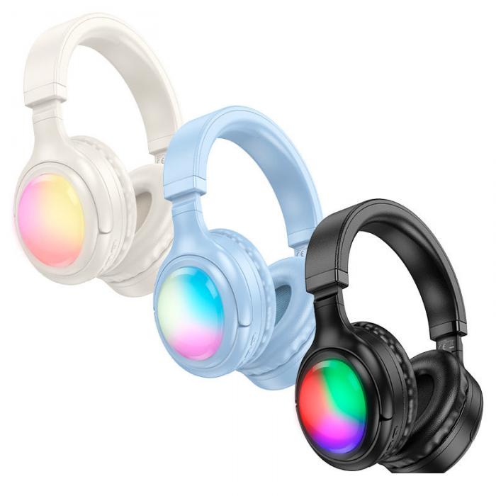 Наушники Hoco W48 (молочный)- фото4