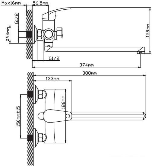 Смеситель Cronwil CB042-22- фото2