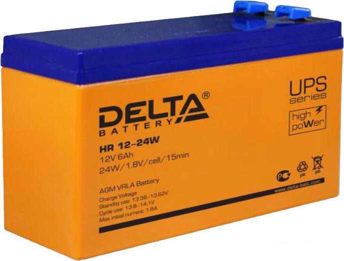 Аккумулятор для ИБП Delta HR 12-24W (12В/6 А·ч)- фото