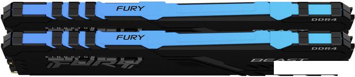 Оперативная память Kingston FURY Beast RGB 2x16ГБ DDR4 3200МГц KF432C16BB12AK2/32- фото2