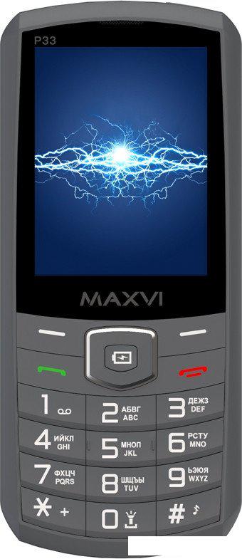 Телефон Maxvi P33 (серый)- фото3
