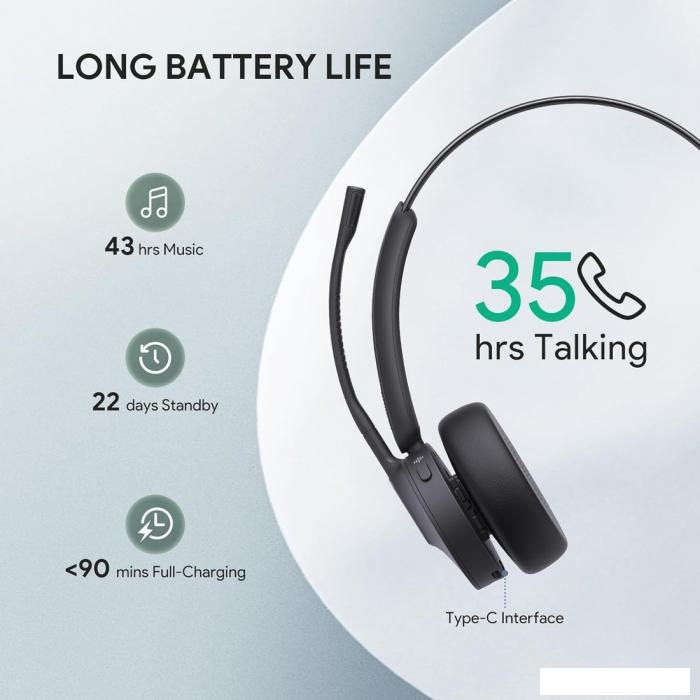 Офисная гарнитура Yealink BH70 Mono UC USB-A- фото4