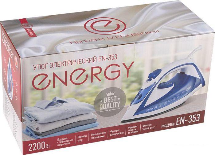 Утюг Energy EN-353 (голубой/белый)- фото4