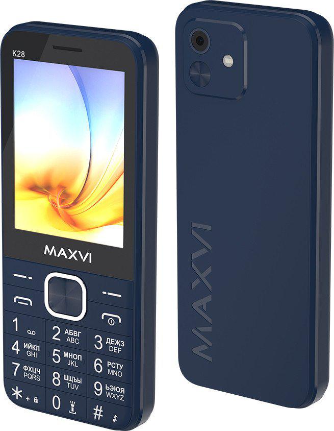 Телефон Maxvi K28 (синий)- фото