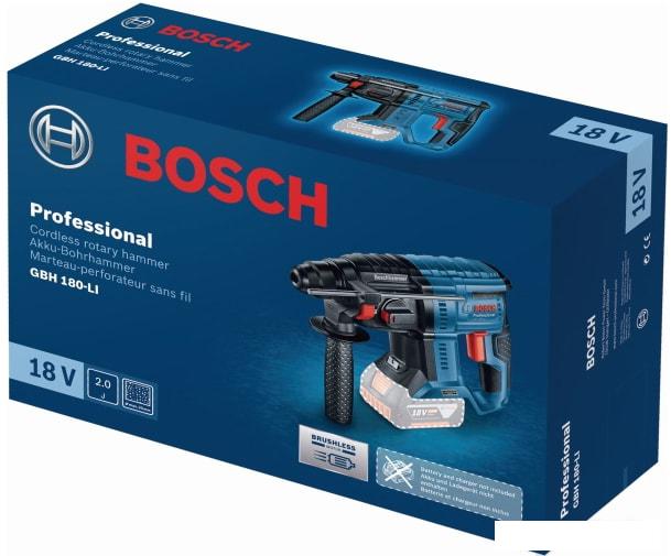 Перфоратор Bosch GBH 180-LI Professional 0611911120 (без АКБ)- фото3