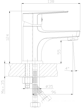 Смеситель Rossinka Silvermix S35-15- фото2